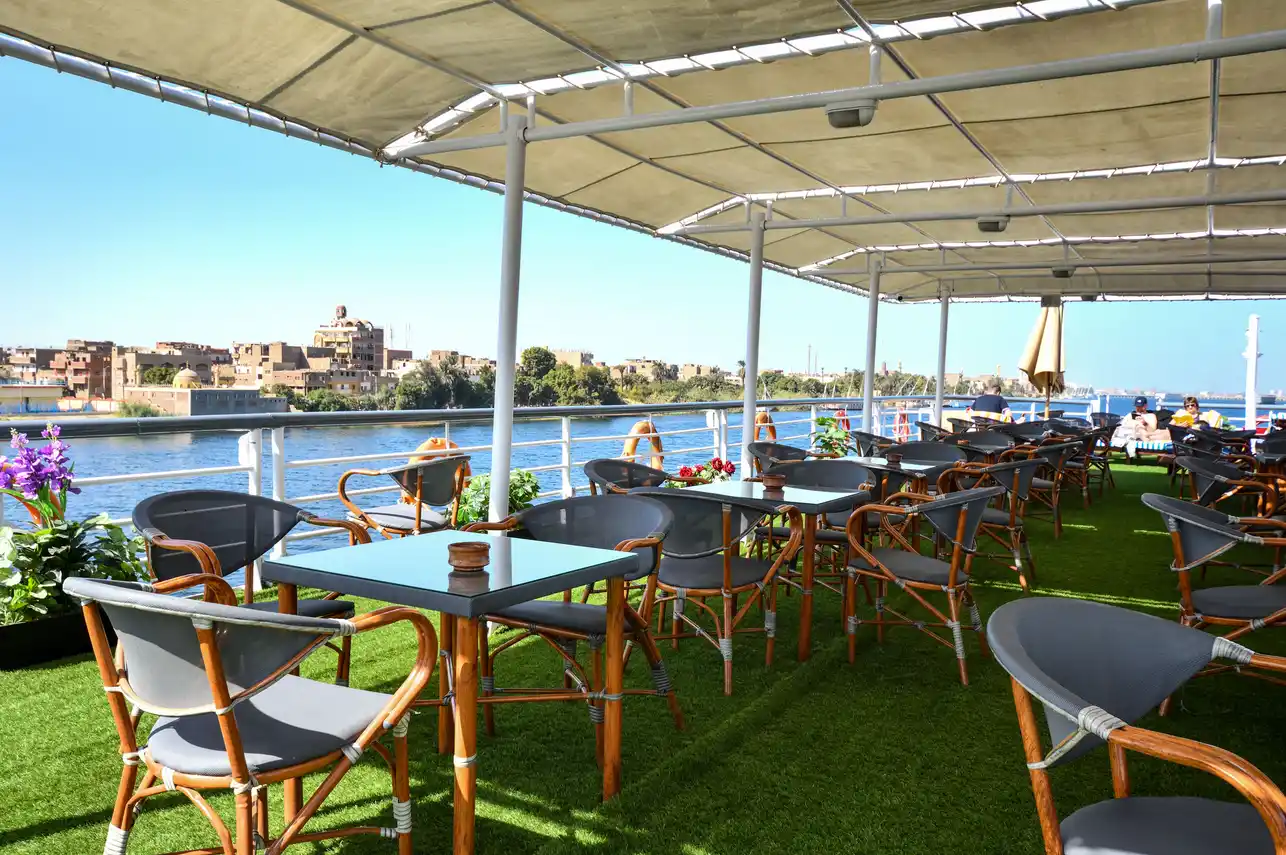 Sun deck of the Nile Treasure Nile Cruise Nile cruise